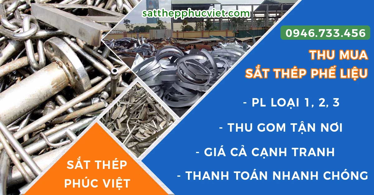 Thu mua sắt thép phế liệu giá cao uy tín toàn quốc